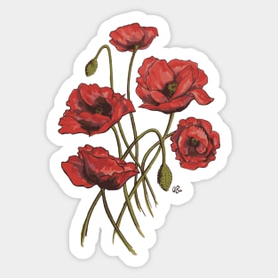 Poppies Sticker